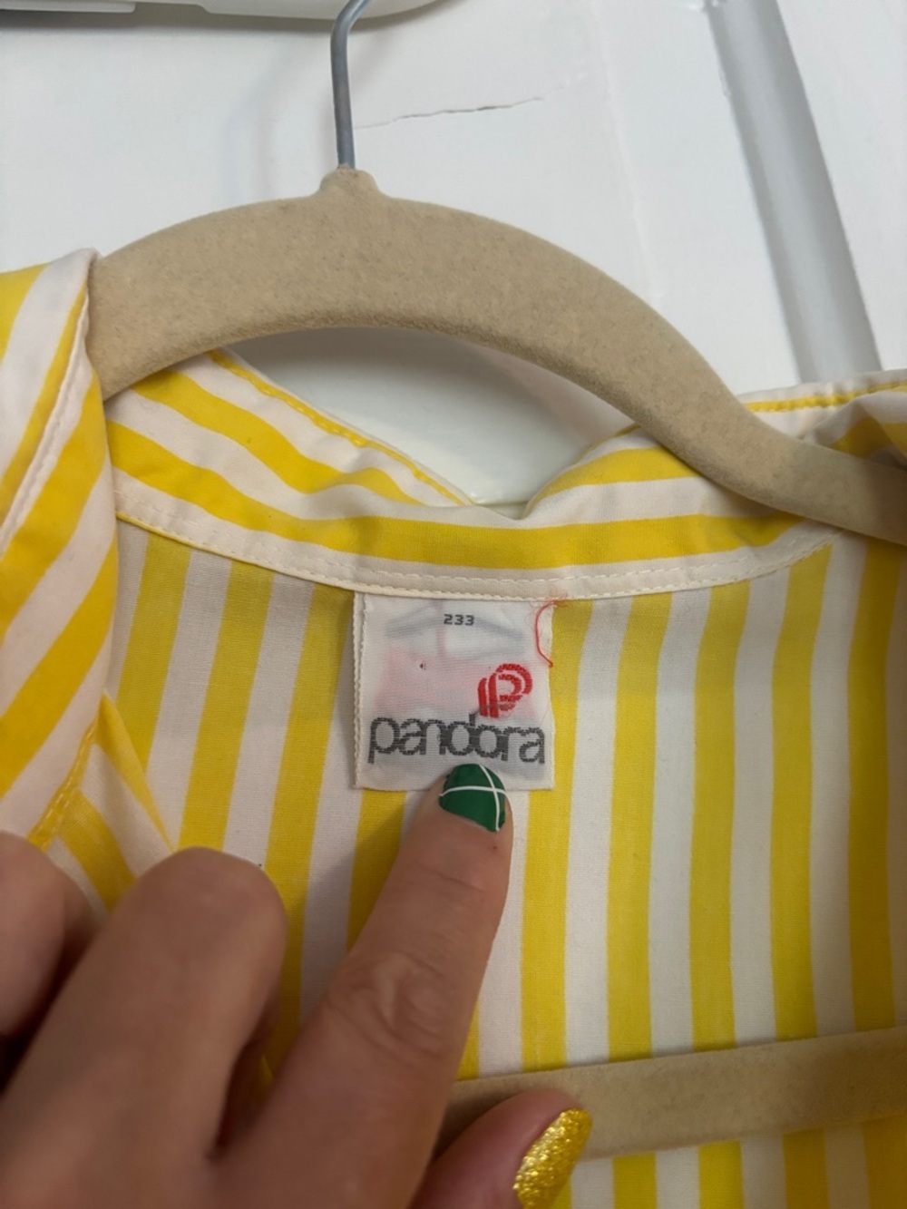 Yellow & White Striped Button-Up Shirt - Picture 2 of 5